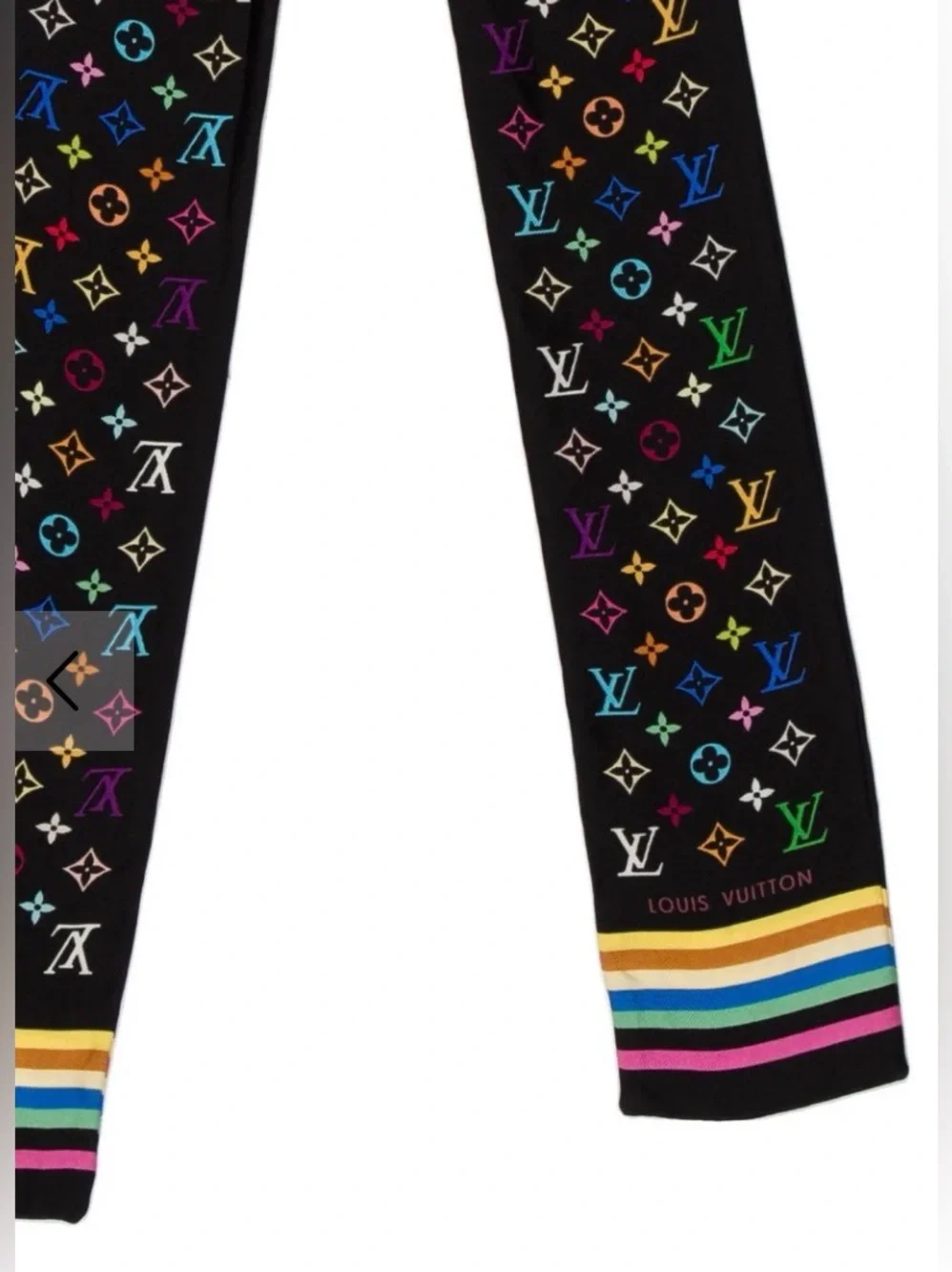 Louis Vuitton x Takashi Murakami Bandeau Silk Scarf- Authentic